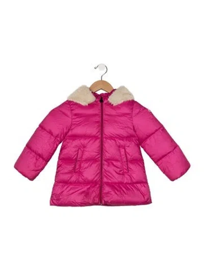 Pre-owned Moncler Babies' Toddler Girls' Puffer Jacket In Pink