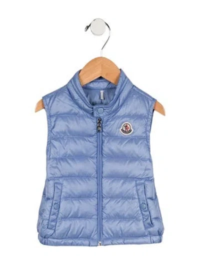Pre-owned Moncler Babies' Toddler Girls' Puffer Vest In Blue