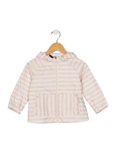 Pre-owned Moncler Babies' Toddler Girls' Rain Jacket W/tags In Pink