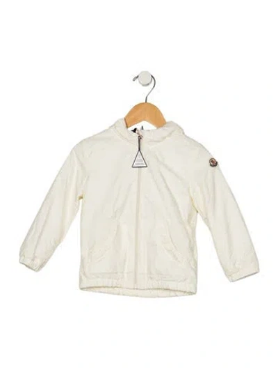 Pre-owned Moncler Babies' Toddler Girls Solid Jacket W/tags In White