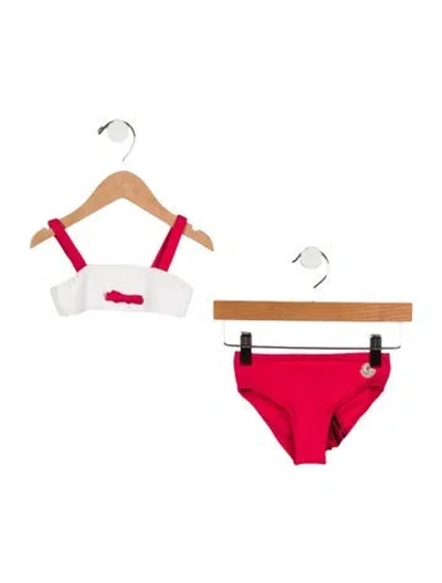 Pre-owned Moncler Babies' Toddler Girls' Two Piece Swimsuit W/tags In Multi