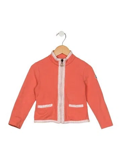 Pre-owned Moncler Babies' Toddler Girls' Zip Jacket In Pink