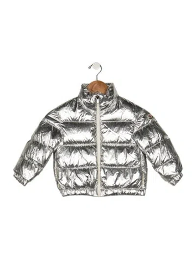 Pre-owned Moncler Babies' Toddler  Down Jacket In Metallic/silver