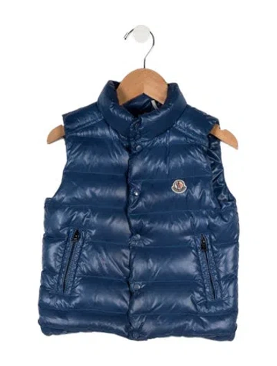 Pre-owned Moncler Babies' Toddlers Boys Vest Jacket In Blue