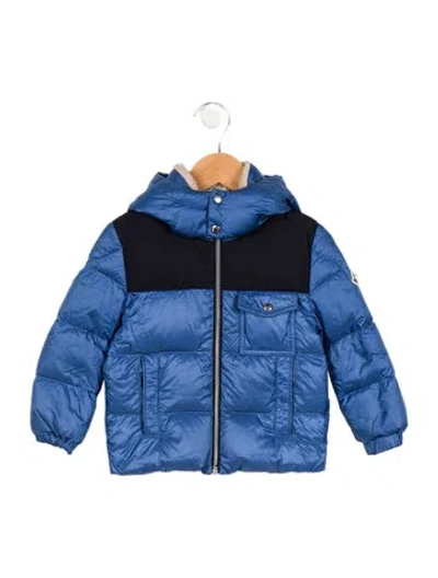 Pre-owned Moncler Babies' Toddlers' Down Puffer Jacket In Blue