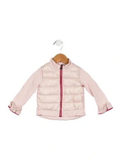Pre-owned Moncler Babies' Toddlers' Down Puffer Jacket In Pink