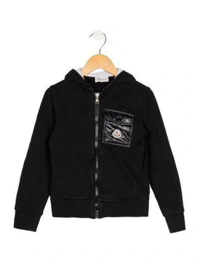 Pre-owned Moncler Babies' Toddlers Zip-up Hoodie Jacket In Black