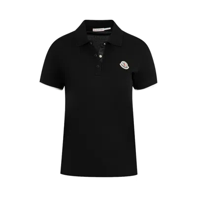 Pre-owned Moncler Toggle Waist Polo Shirt 'black' | Women's Size S