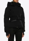 Moncler Bouquetin Padded Jacket Drawstring In Black