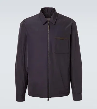 Moncler Tollymore Down Shirt Jacket In Blue