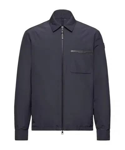 Moncler Tollymore Down Shirt Jacket In Blue