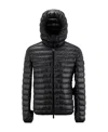 Moncler Tonal Logo-print Padded Jacket In Black