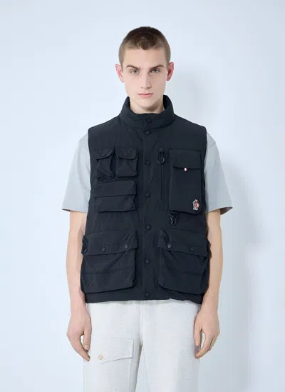 Moncler Tongass Down Field Vest In Black