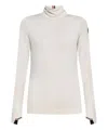 Moncler Polartec Jersey Turtleneck Base Layer In White