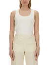 Moncler Women Tops With Logo In White