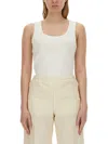 Moncler Women Tops With Logo In White