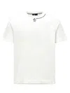 Moncler Crew Neck Printed Short Sleeve T-shirt In White