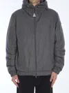 Moncler Torrani Short Down Jacket In Grey