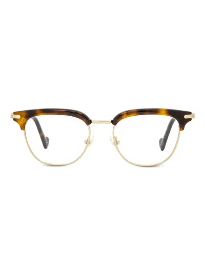 Moncler Tortoiseshell Detailing Frames In Brown