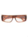 Moncler Tortoiseshell-effect Glasses In Brown