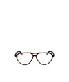 Moncler Tortoiseshell Pilot-frame Glasses In Black