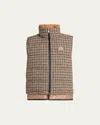 Moncler Doudoune Sans Manches 3-en-1 En Laine Mélangée Touvet In Gray