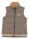 Moncler Touvet Check-pattern Quilted Gilet In Multi