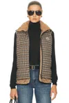 Moncler Doudoune Sans Manches 3-en-1 En Laine Mélangée Touvet In Brown