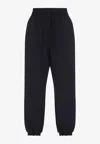 Moncler Track Pants In Tech Fabric In Black