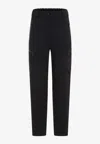 Moncler Track Pants In Tech Fabric In Black