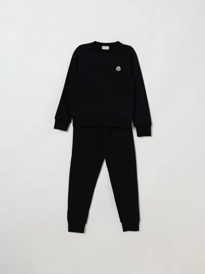Moncler Babies'  Tracksuit Kids Color Navy In Purple