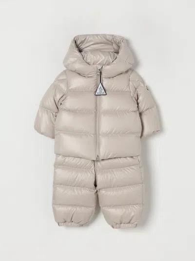 Moncler Babies' Dungaree  Kinder Farbe Beige In Sand