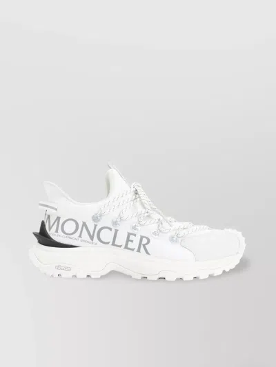 Moncler Trail Grip Lite 2 Sneakers With Black Insert In White