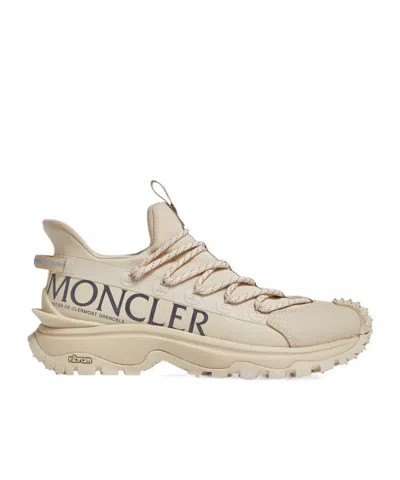 MONCLER MONCLER LOGO PRINTED LACE-UP SNEAKERS