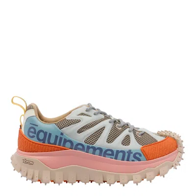 Moncler Chunky Sole Mesh Panels Pull Tab Sneakers In Multicoloured