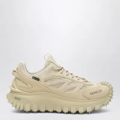 Moncler Trailgrip Apex Craft Gtx Beige Sneakers In Leather In Transparent