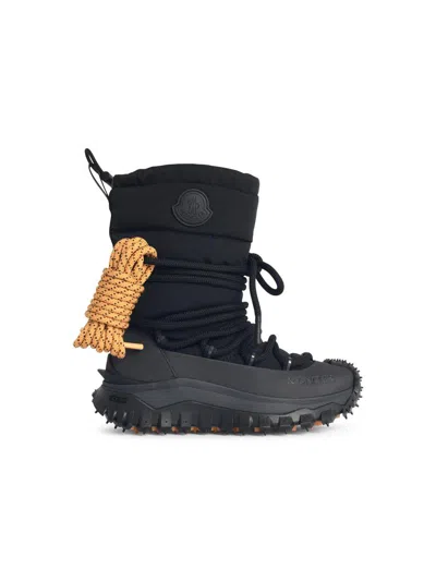 Moncler 'trailgrip Après' Black Polyamide Blend High Boots