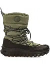 Moncler Lace-up Boots In Green