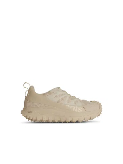 Moncler Trailgrip Beige Polyamide Sneakers In Nude