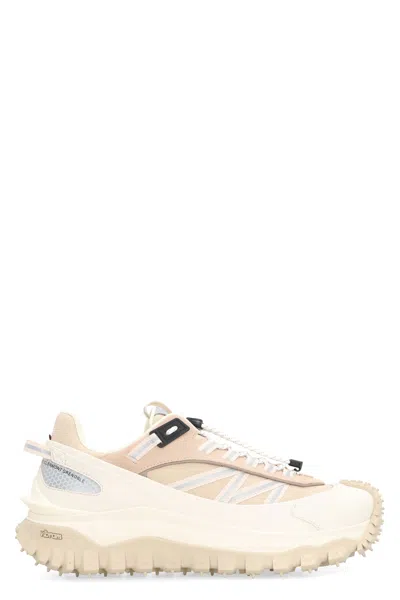 Moncler Trailgrip Fabric Low-top Sneakers In Beige