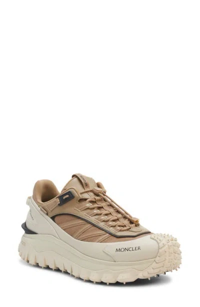 Moncler Trailgrip Gore-tex® Waterproof Low Top Hiking Sneaker In Beige