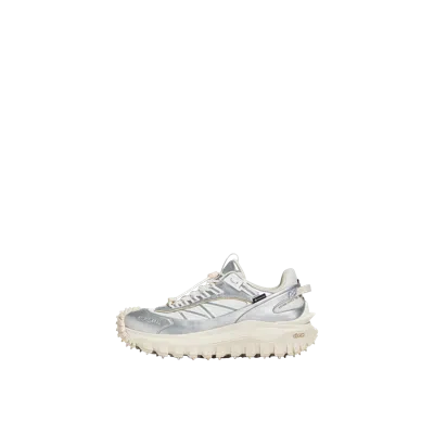 Moncler Trailgrip Gtx Leather Trainers, Women, Gray, Size: 38