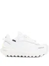 Moncler White Fabric Trailgrip Gtx Sneakers In Multi