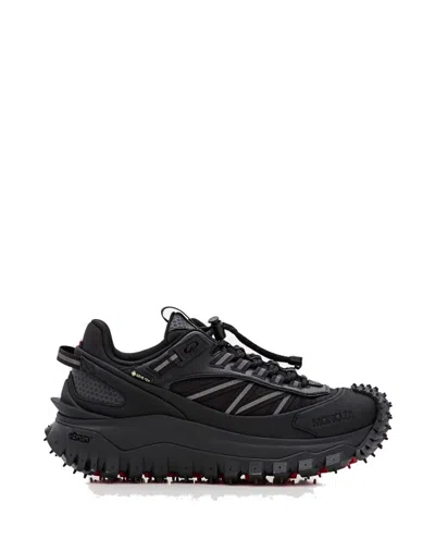Moncler Low-top Lace-up Sneaker In Black