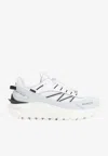 Moncler Light Grey Real Leather Trailgrip Gtx Low Top Sneakers In White