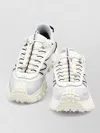 Moncler Light Grey Real Leather Trailgrip Gtx Low Top Sneakers In White