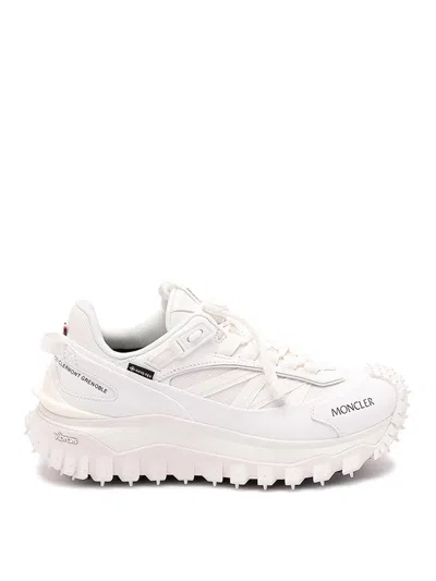 Moncler Waterproof Trailgrip Gtx Sneakers With Carbon Fiber In White