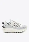 Moncler Light Grey Real Leather Trailgrip Gtx Low Top Sneakers In Gray