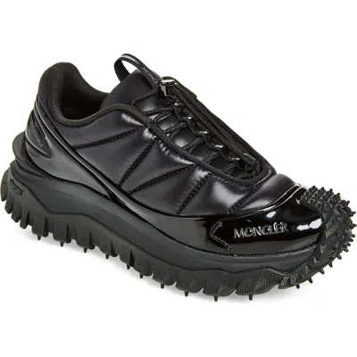Moncler Trailgrip Gtx Puffer Low Top Sneaker In Black