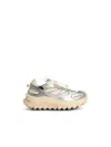 Moncler 'trailgrip Gtx' Silver Leather Blend Sneakers